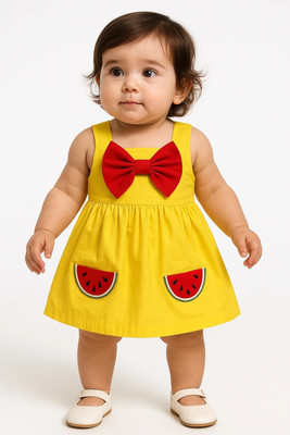 OF FASHION Baby Girls Midi/Knee Length Casual Dress(Multicolor, Sleeveless)