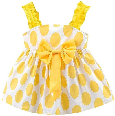 Royal View Indi Girls Midi/Knee Length Casual Dress(Multicolor, Sleeveless)