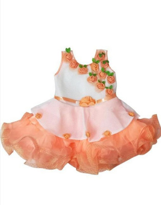Stylish Collection Baby Girls Midi/Knee Length Festive/Wedding Dress(Multicolor, Sleeveless)