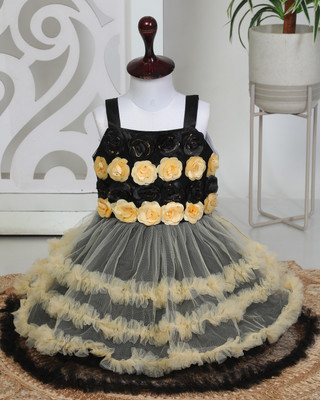 RKTM Baby Girls Below Knee Festive/Wedding Dress(Multicolor, Sleeveless)