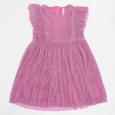 Pantaloons Junior Girls Midi/Knee Length Casual Dress(Pink, Sleeveless)