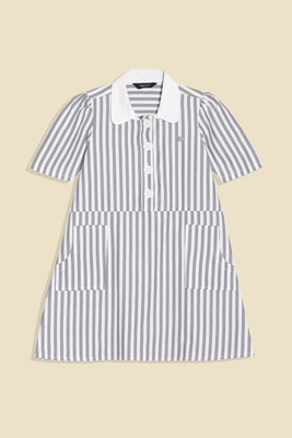 Allen Solly Girls Midi/Knee Length Casual Dress(White, Short Sleeve)