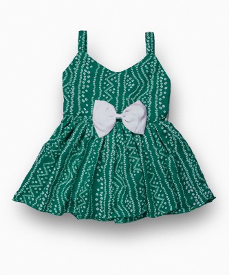 MVD Fashion Girls Mini/Short Party Dress(Green, Sleeveless)