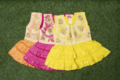 Rayhanfashion Baby Girls Mini/Short Casual Dress(Multicolor, Sleeveless)