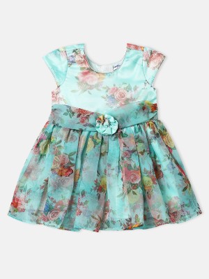 NautiNati Indi Baby Girls Above Knee Party Dress(Multicolor, Short Sleeve)