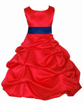 Wish littlle Girls Midi/Knee Length Party Dress(Red, Sleeveless)