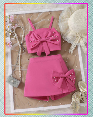 QUITIE Girls Party(Festive) Top Skirt(Pink)