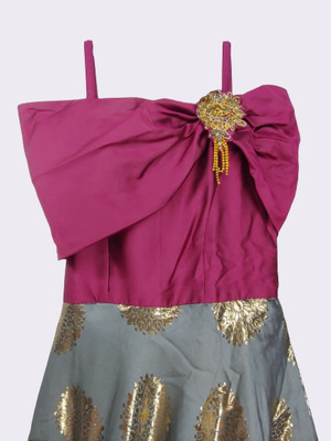 STYLEUP Baby Girls Midi/Knee Length Party Dress(Red, Sleeveless)