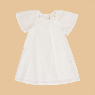 Pantaloons Junior Girls Midi/Knee Length Casual Dress(White, Half Sleeve)