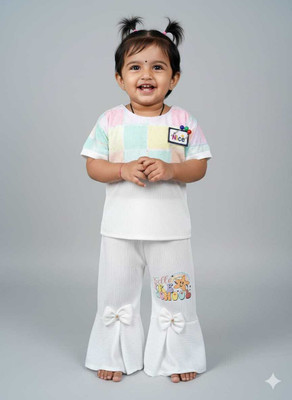 MS BROTHERS Indi Baby Girls Midi/Knee Length Festive/Wedding Dress(Pink, Short Sleeve)