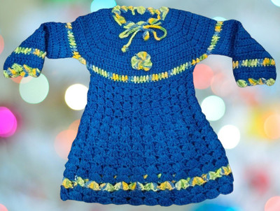 Sfw Baby Girls Below Knee Festive/Wedding Dress(Multicolor, Full Sleeve)