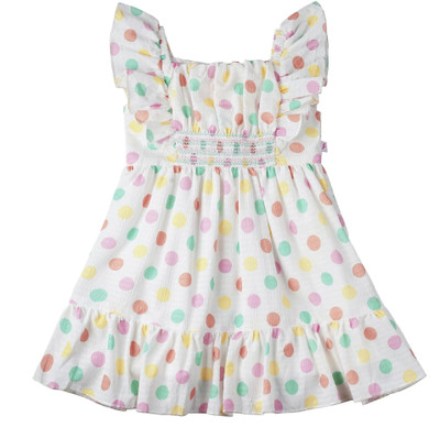 Snazzygirl Indi Girls Midi/Knee Length Casual Dress(Multicolor, Sleeveless)