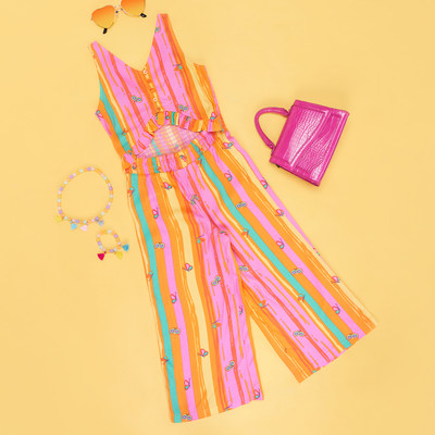 Pantaloons Junior Printed Girls Jumpsuit