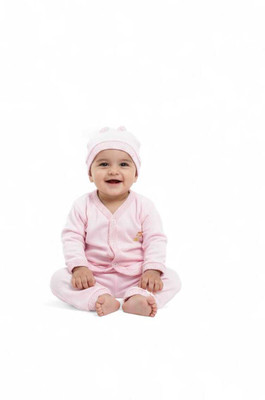ENVINOOUTFIT Baby Boys & Baby Girls Casual Pyjama Cap(PINK)