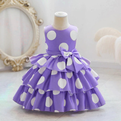 CARTIKKAAY Girls Maxi/Full Length Party Dress(Purple, Sleeveless)