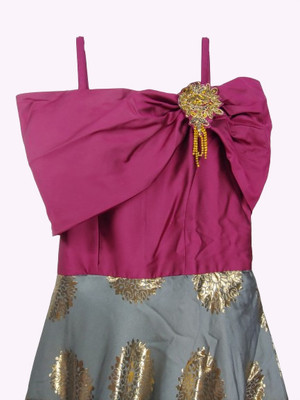 STYLEUP Baby Girls Midi/Knee Length Party Dress(Red, Sleeveless)