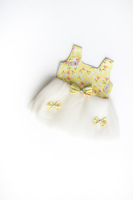 TSP Baby Girls Above Knee Festive/Wedding Dress(Light Blue, Sleeveless)