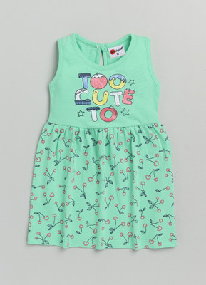 Mars Infiniti Girls Midi/Knee Length Casual Dress(Multicolor, Sleeveless)