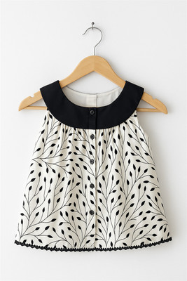 chaz kids Indi Girls Midi/Knee Length Festive/Wedding Dress(Multicolor, Fashion Sleeve)