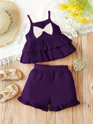 dreamclothing Baby Girls Midi/Knee Length Casual Dress(Dark Green, Sleeveless)