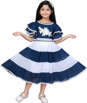 BRDRESS Girls Above Knee Casual Dress(Black, Short Sleeve)