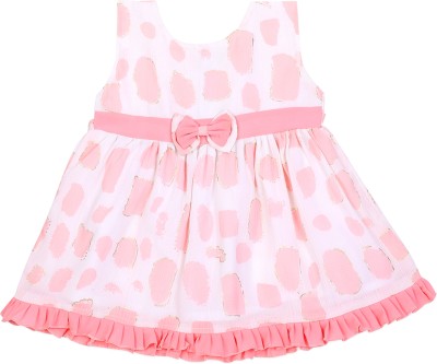 macwin Baby Girls Midi/Knee Length Casual Dress(Pink, Sleeveless)