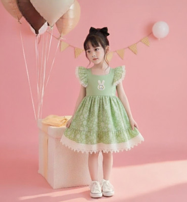 arexclusive Baby Girls Below Knee Casual Dress(Pink, Sleeveless)