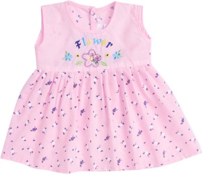 Babywish Baby Girls Midi/Knee Length Casual Dress(Multicolor, Sleeveless)