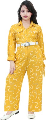 Darji fashion Self Design Girls Jumpsuit