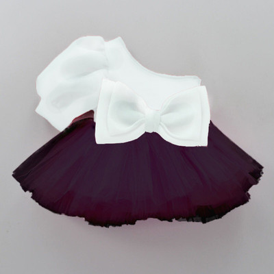 MUSKAN BEAUTY COLLECTION Girls Midi/Knee Length Party Dress(White, Half Sleeve)