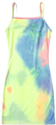 WIDGREE Indi Girls Midi/Knee Length Party Dress(Green, Sleeveless)