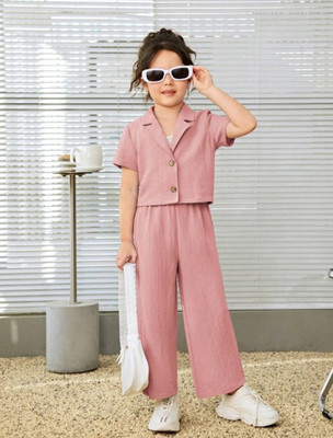 Vastra Girls Barbie Party(Festive) Shirt Pant(PINK)