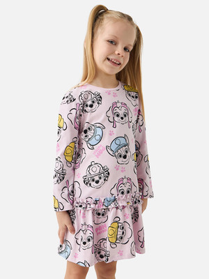 JUNIORS by Babyshop Girls Midi/Knee Length Casual Dress(Purple, Full Sleeve)