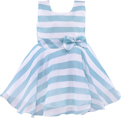Wishkaro Baby Girls Above Knee Party Dress(Green, Sleeveless)