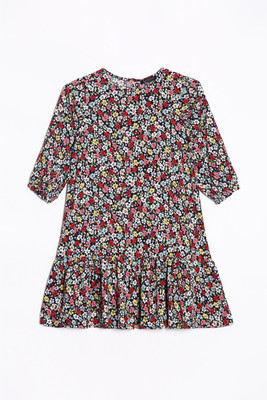 Allen Solly Girls Midi/Knee Length Casual Dress(Multicolor, 3/4 Sleeve)