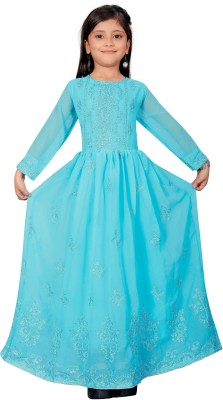 A To Z Cart Anarkali Gown(Light Blue)