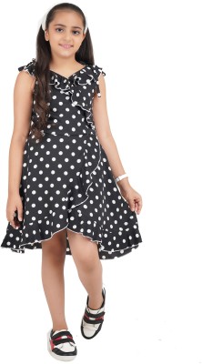 Being Naughty Girls Midi/Knee Length Casual Dress(Black, Sleeveless)