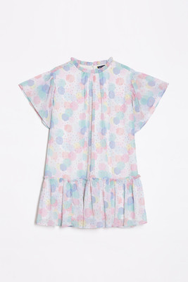 Allen Solly Girls Midi/Knee Length Casual Dress(Multicolor, Short Sleeve)