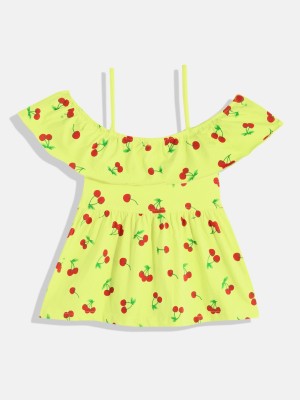 CATCUB Girls Midi/Knee Length Casual Dress(Multicolor, Noodle strap)