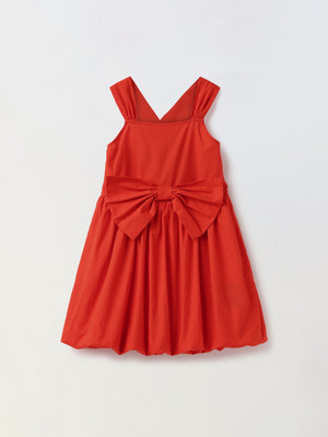 Spunkies Girls Mini/Short Casual Dress(Pink, Sleeveless)