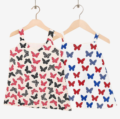 Kani Tex Indi Baby Girls Below Knee Casual Dress(Multicolor, Sleeveless)