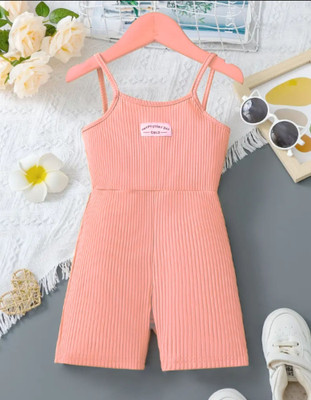 gmshop Indi Baby Girls Above Knee Casual Dress(Pink, Sleeveless)