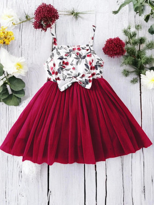 CARTIKKAAY Baby Girls Above Knee Festive/Wedding Dress(Black, Sleeveless)