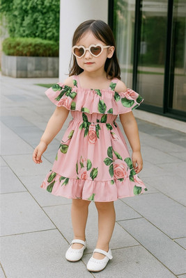 PURNKAMAAY TRENDZ Baby Girls Maxi/Full Length Festive/Wedding Dress(Multicolor, Noodle strap)