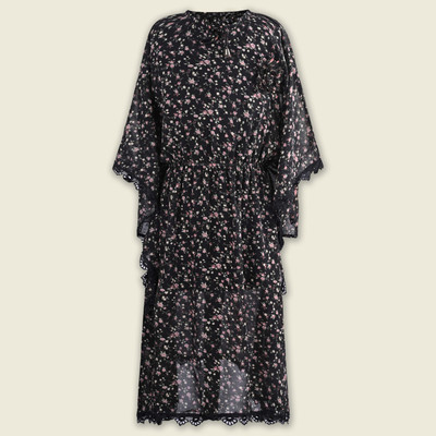 Wishkaro Girls Midi/Knee Length Casual Dress(Black, Short Sleeve)