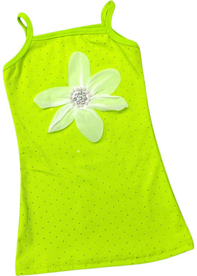 GIRLISM Baby Girls Mini/Short Casual Dress(Green, Sleeveless)