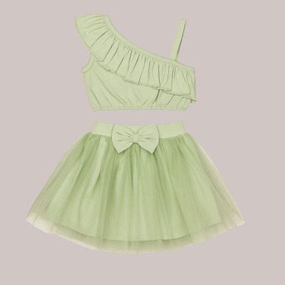 TBM Baby Girls Casual Skirt Skirt(LIGHT GREEN)