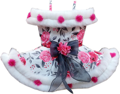 ARUNA CREATIONn Baby Girls Midi/Knee Length Casual Dress(Multicolor, Short Sleeve)