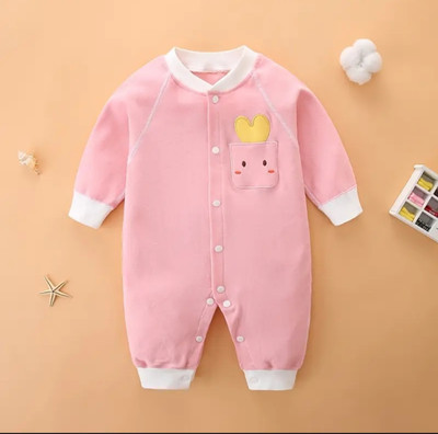 Werandsons Romper For Baby Boys & Baby Girls Casual Solid Wool Blend(Pink, Pack of 1)