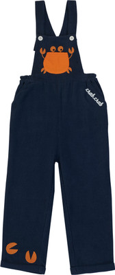 pranava Dungaree For Boys & Girls Printed Pure Cotton(Blue, Pack of 1)